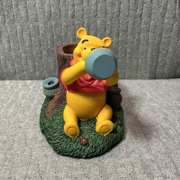 Disney Winnie the Pooh Honey Pot  Pencil/ Pen /Paperclip Resin Office Holder - Picture 2 of 7